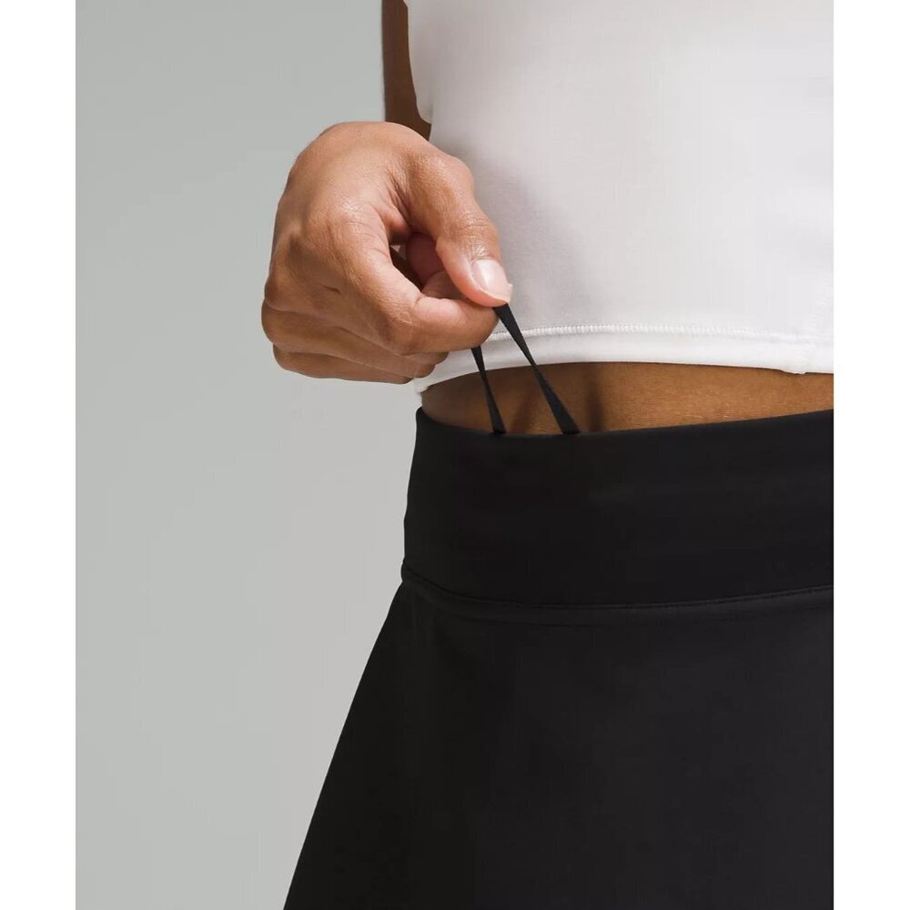 Lightweight High Rise Tennis Skirt - Black - Picture 6 of 6